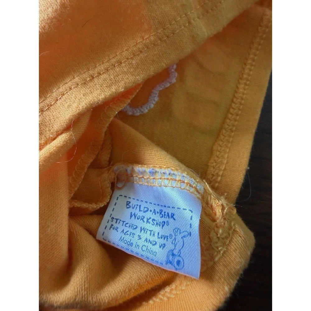 Build A Bear Aloha Top Shirt Orange Tropical For Bear Dolls